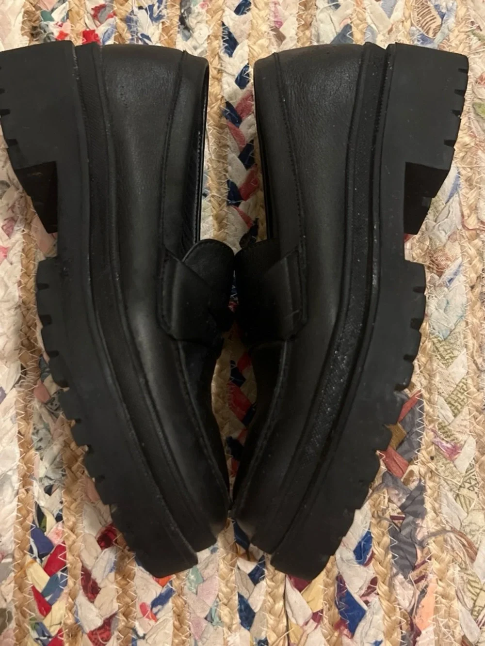 Chunky Leather Loafers